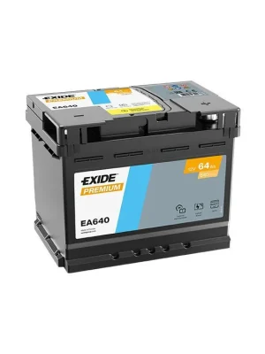 Časově Omezené Autobaterie Exide PREMIUM CARBON BOOST 12V 64AH 640A EA640