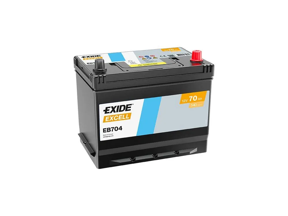 Autobaterie Exide Excell 12V 70AH 540A EB704 Hit Sezóny