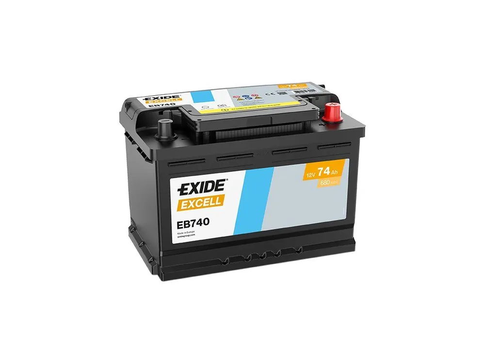 Nejlepší Cena Autobaterie Exide Excell 12V 74AH 680A EB740