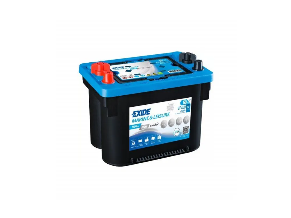 Exide 12V/50Ah Dual AGM EP-450, 750A Speciální Cena