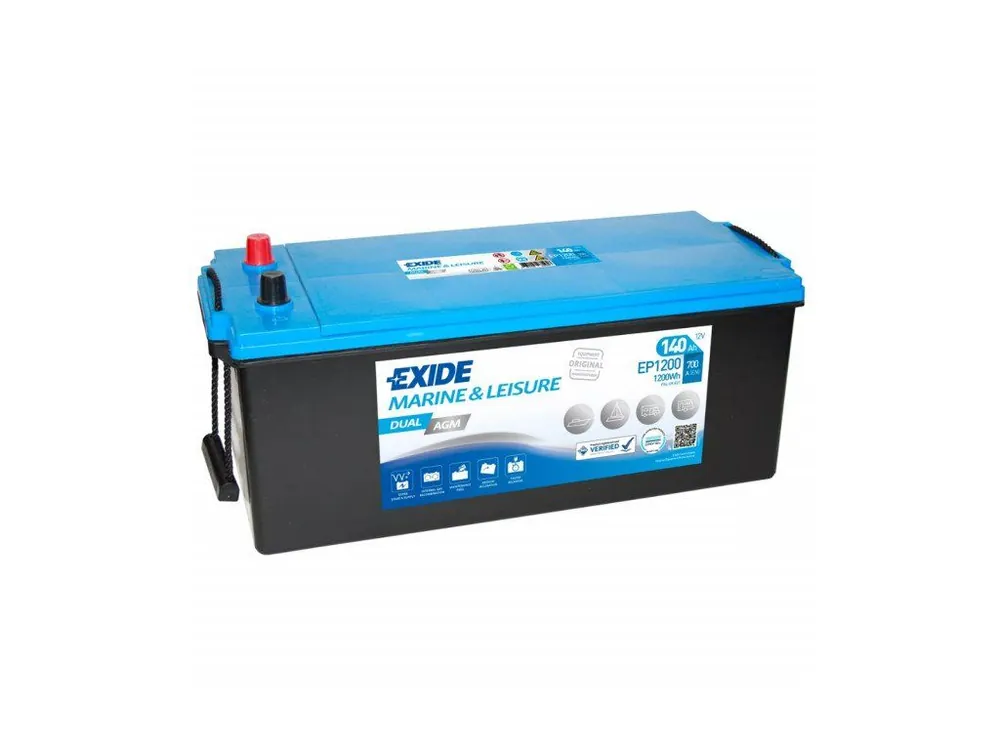 Exide 12V/140Ah Dual AGM EP-1200, 700A Dokud Zásoby Vydrží