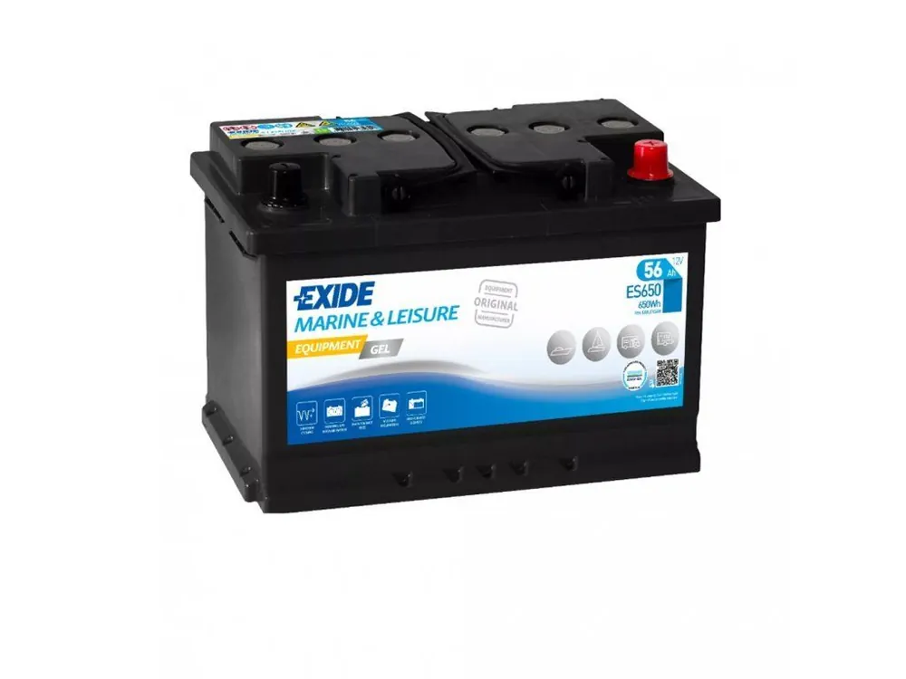 Ověřený Exide 12V/56Ah Equipment Gel ES-650