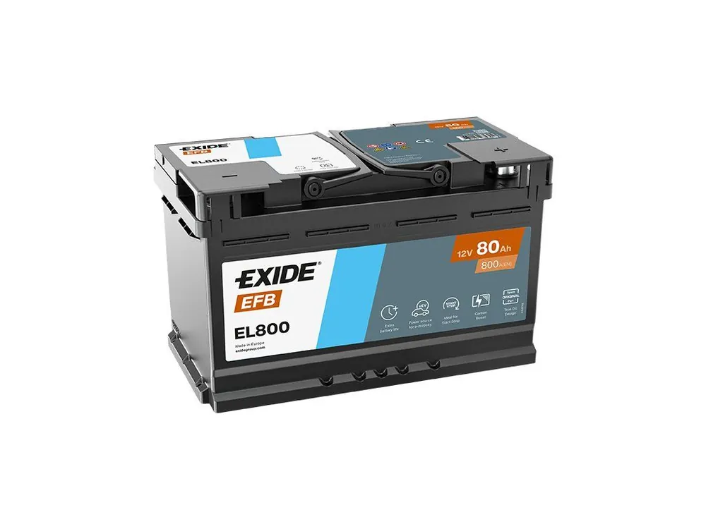 Kup Teď Autobaterie Exide Start-Stop EFB 12V 80Ah 720A EL800