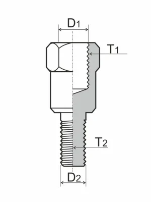 Adaptér na zpětné zrcátko RMS 121850070 M8 RH - M10 LH Výprodej