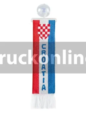 Vlaječka Chorvatsko - Nápis CROATIA - HRVATSKA Vysoce Kvalitní