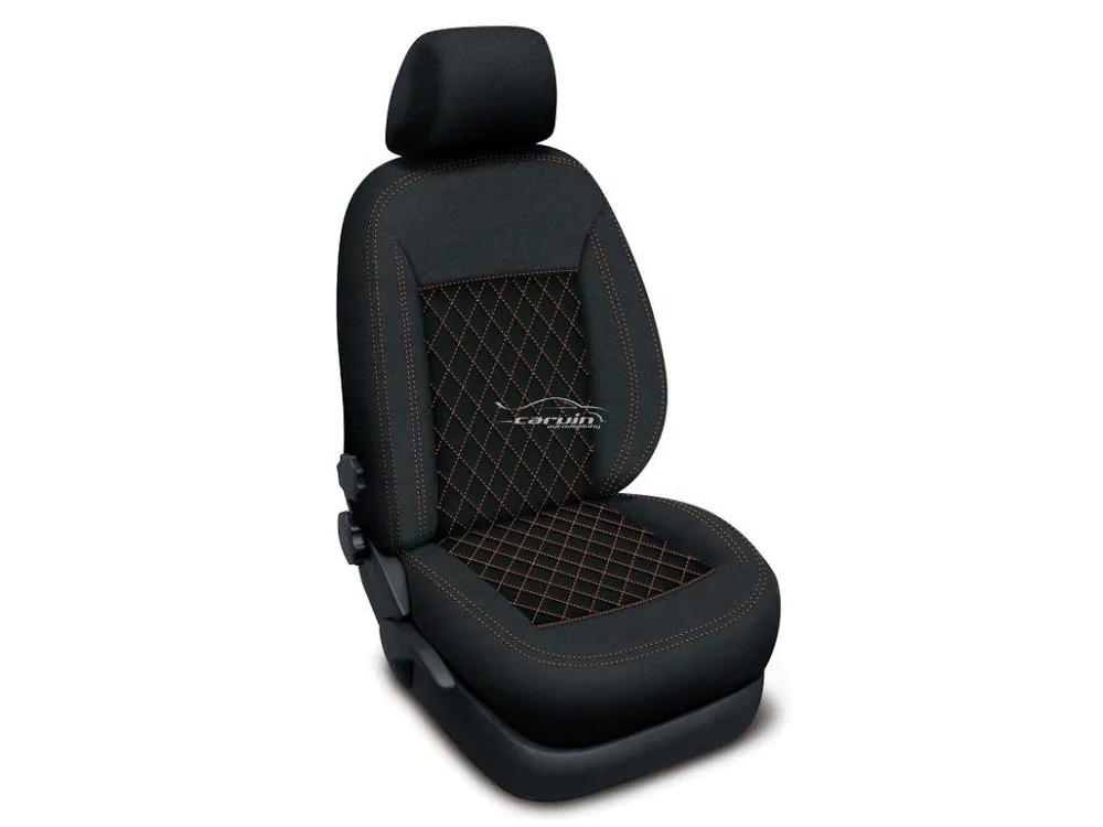 Autopotahy DACIA DUSTER III, od r. 2024, AUTHENTIC CARO oranžové Výprodej