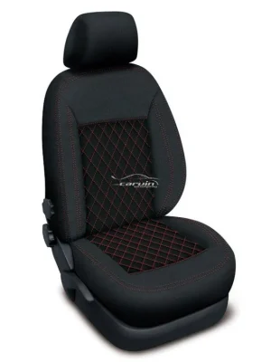 Výprodej Autopotahy VOLKSWAGEN T7, 9 míst, od r. 2022, AUTHENTIC CARO, červené