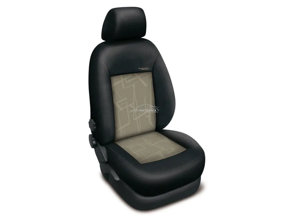 Autopotahy FORD TRANSIT CUSTOM II, 5 míst, od r. 2023, AUTHENTIC PREMIUM, matrix béžový Originální