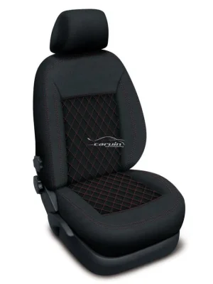 Výhodná Nabídka Autopotahy ŠKODA KAMIQ, BEZ zadní loketní opěrky, od r. 2019, AUTHENTIC CARO vínové