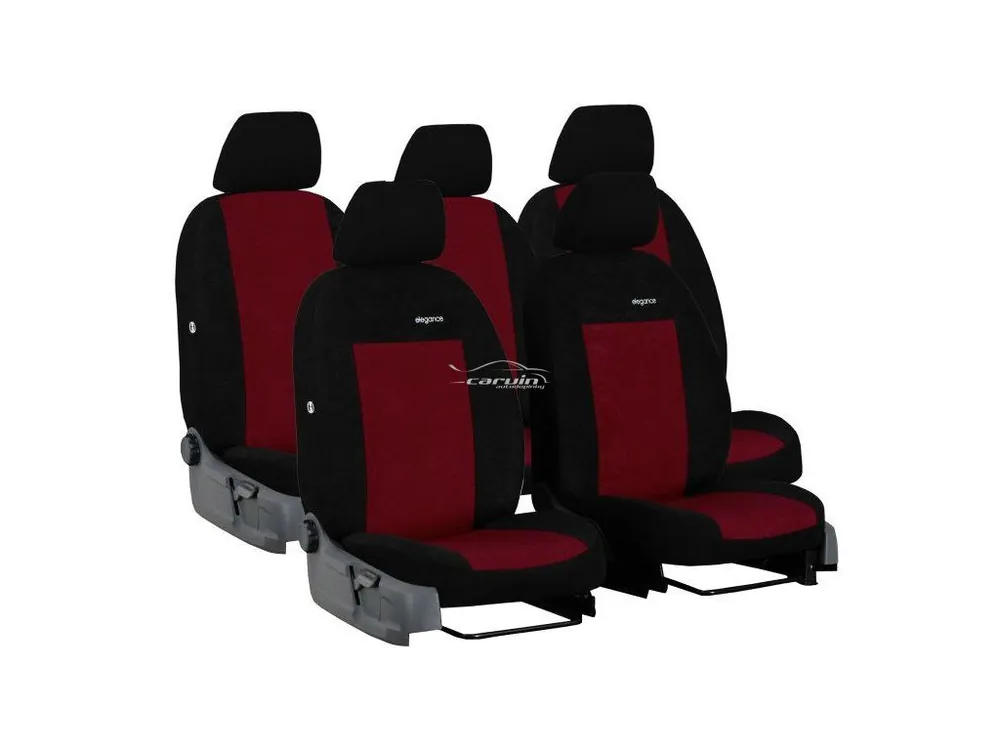 Expresní Doručení Autopotahy VOLKSWAGEN TOURAN III, 5 míst, od r. 2015, ELEGANCE vínové