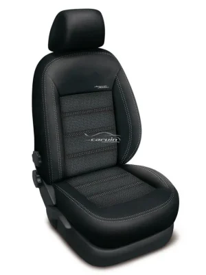 Vrácení Zdarma Autopotahy Škoda Fabia I, dělená, 5 opěrek hlavy, AUTHENTIC DOBLO, žakar audi