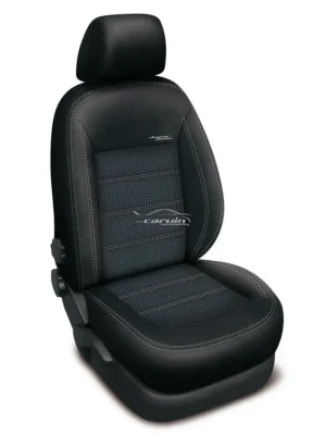 Značkový Autopotahy Škoda Fabia I, dělená, 4 opěrky hlavy, AUTHENTIC DOBLO, žakar Avio