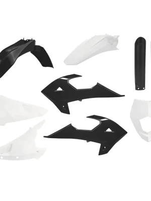 Bezpečná Platba Sada plastů POLISPORT 91037 enduro Černo/bílý