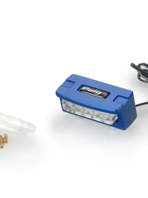 Sleva Světlo na držák SPZ PUIG FLASH 4136A modrá alu s LEDs